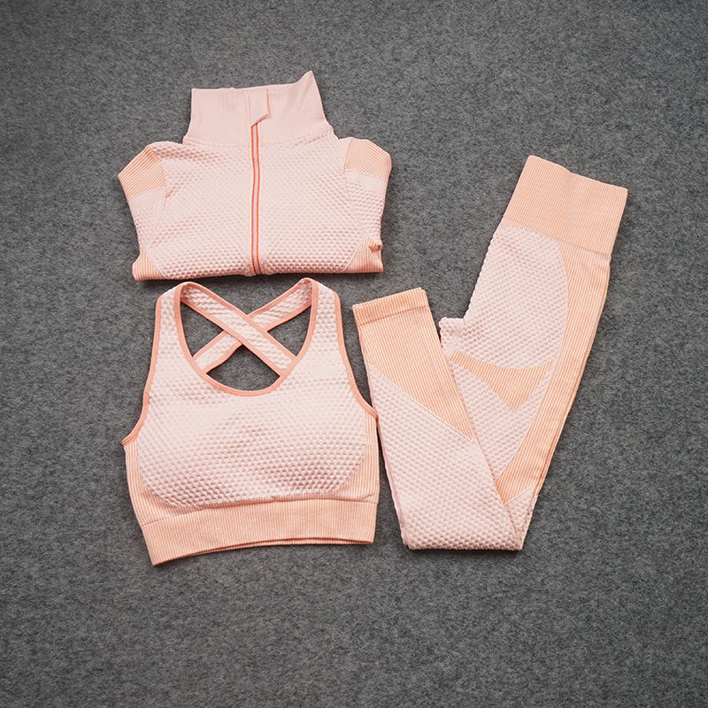 Three-piece Stretch Fitness Suit