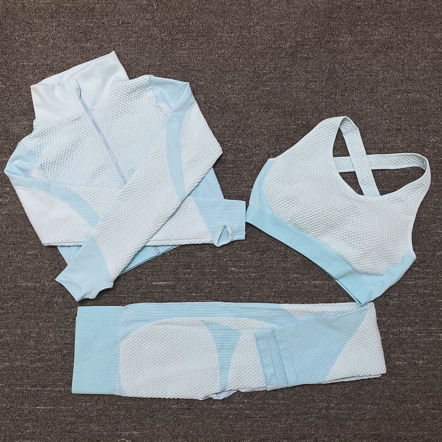 Three-piece Stretch Fitness Suit