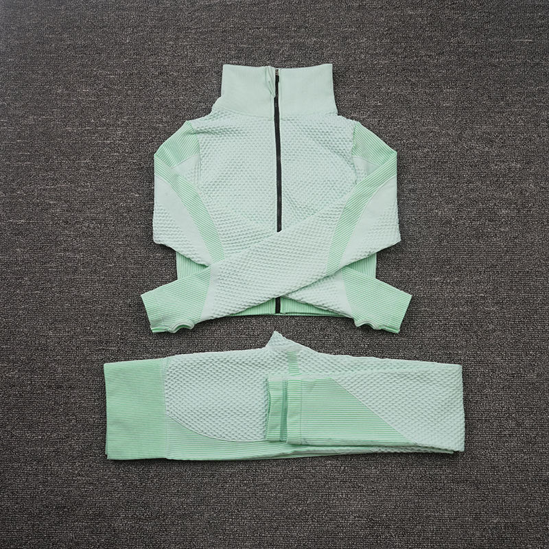 Three-piece Stretch Fitness Suit